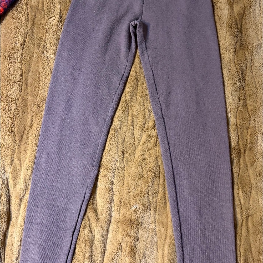 Brown knit like leggings
